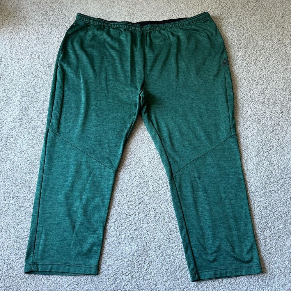 Rebook Pants‎ Mens 4XL Green Speedwick Jogger Sweat Athletic Lined Train Sports